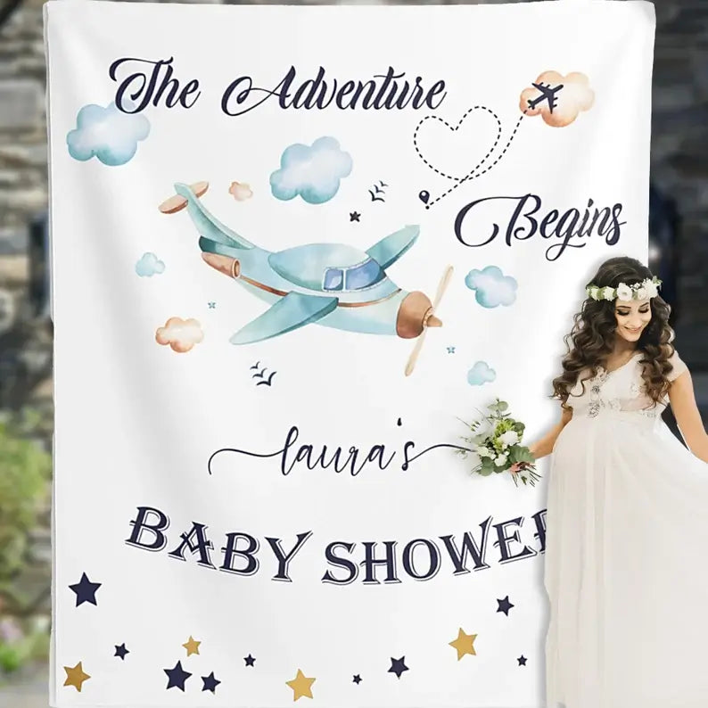 Boy Baby Shower Backdrops