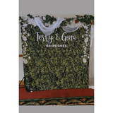 Grass Wall Greenery Backdrop with flowers - iJay Backdrops
