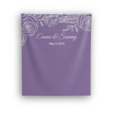 Purple and Silver Wedding Backdrop - iJay Backdrops