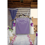 Purple and Silver Wedding Backdrop - iJay Backdrops