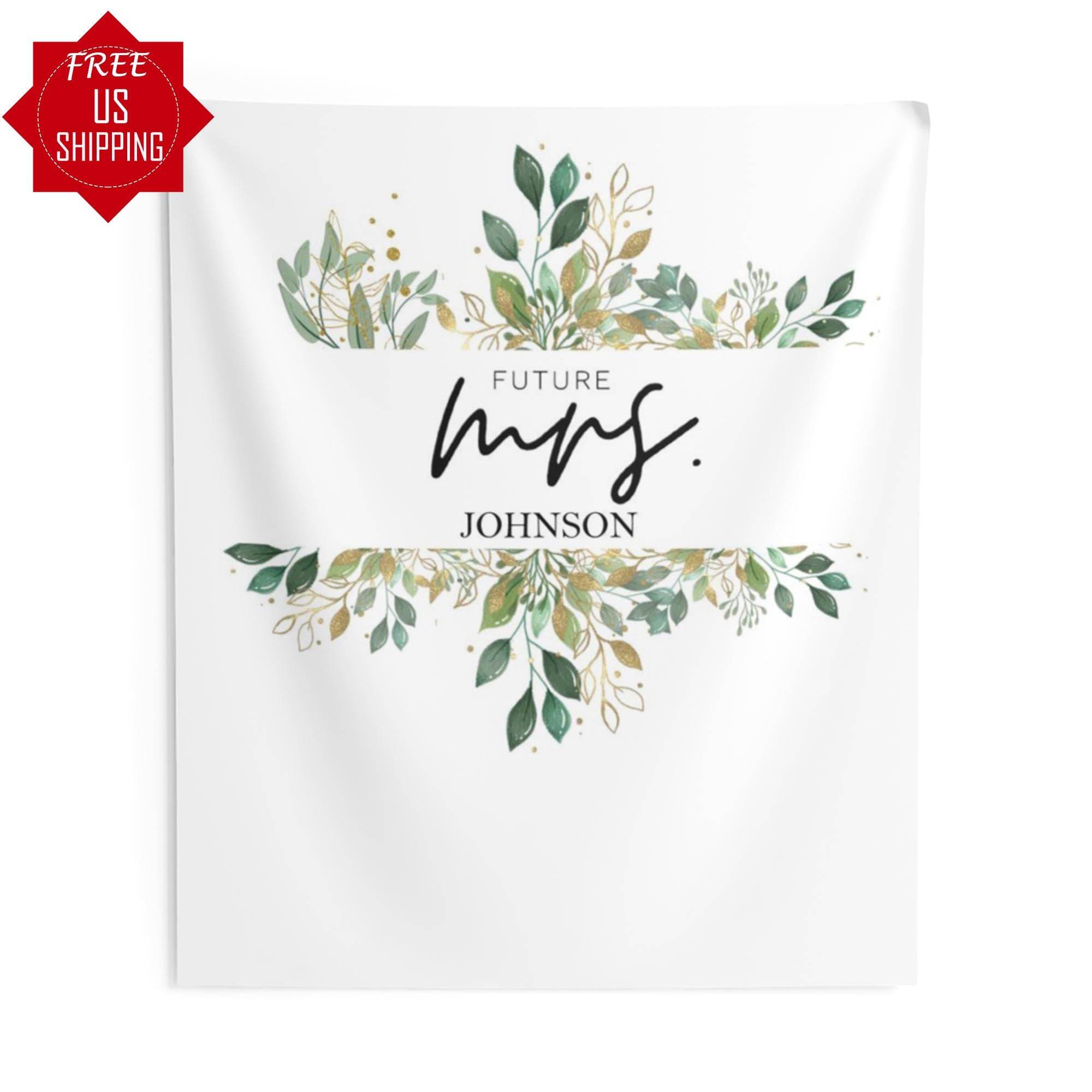 Future Mrs. Greenery Backdrop - iJay Backdrops