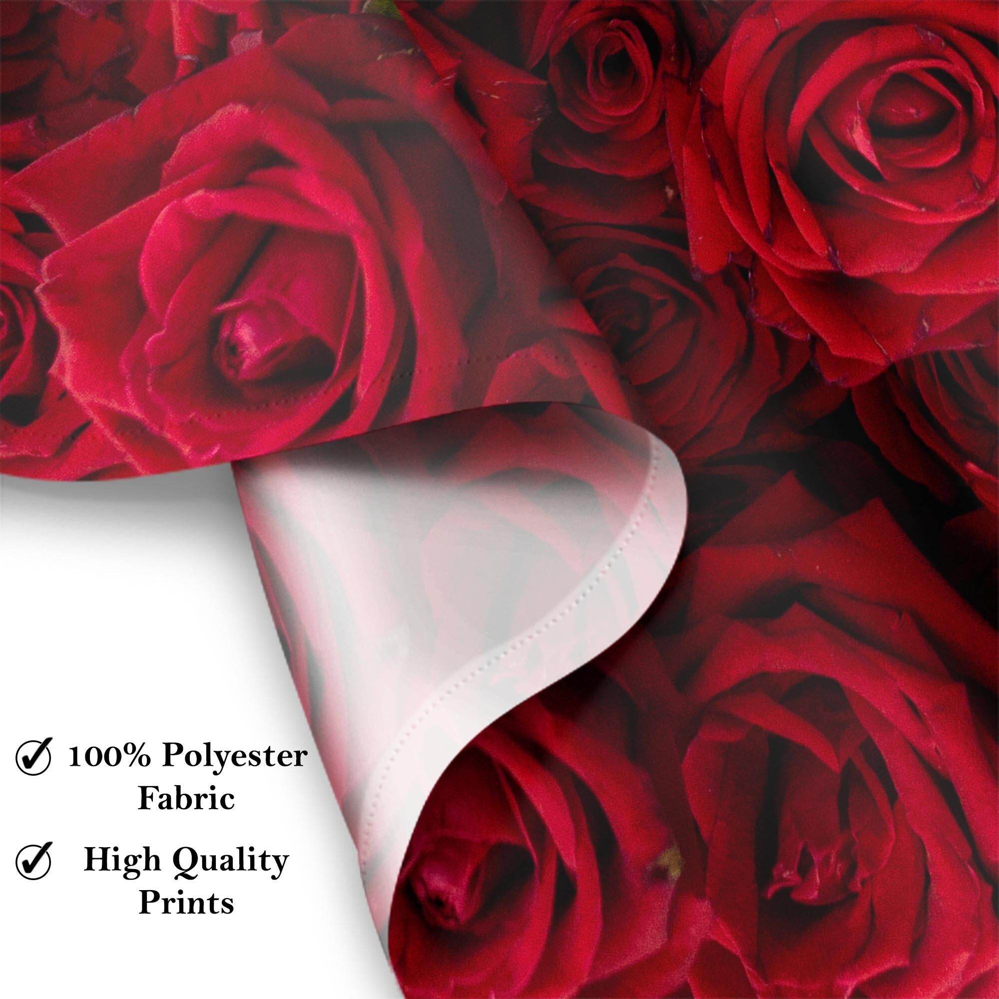 Artificial Red Roses Proposal Backdrop - iJay Backdrops