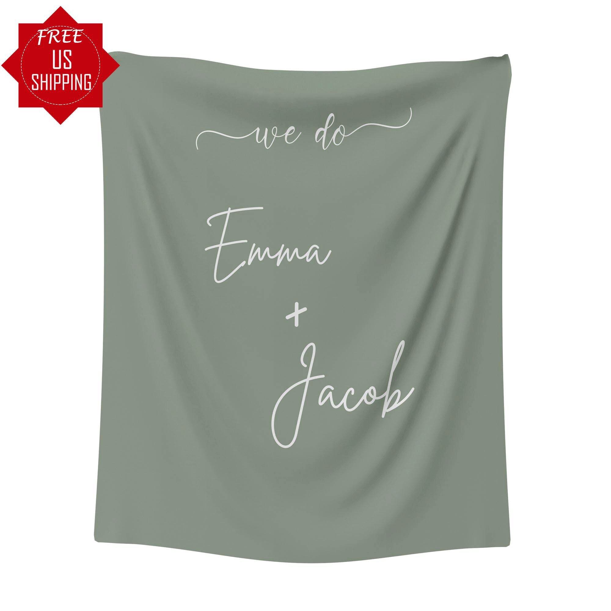 Minimalist Sage Green Wedding Backdrop - iJay Backdrops