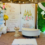 Once upon a time Princess Bridal Shower Backdrop - iJay Backdrops