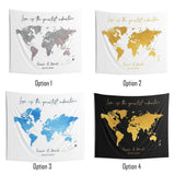 Adventure Wedding Backdrop, World Map Travel Backdrop - iJay Backdrops
