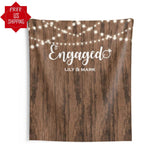 Rustic Engagement Backdrop, Proposal Backdrop - iJay Backdrops