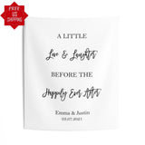 Love Laughter Before the Happily Ever After Backdrop - iJay Backdrops