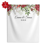 Red Christmas Wedding Backdrop - iJay Backdrops