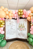 Princess Party Decoration Girl Birthday Backdrop Princess Baby Shower Banner Bridal shower Backdrop Fairytale Wedding Photo Booth Castle - iJay Backdrops