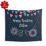 Independence Day Patriotic Birthday Backdrop - iJay Backdrops