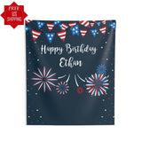 Independence Day Patriotic Birthday Backdrop - iJay Backdrops