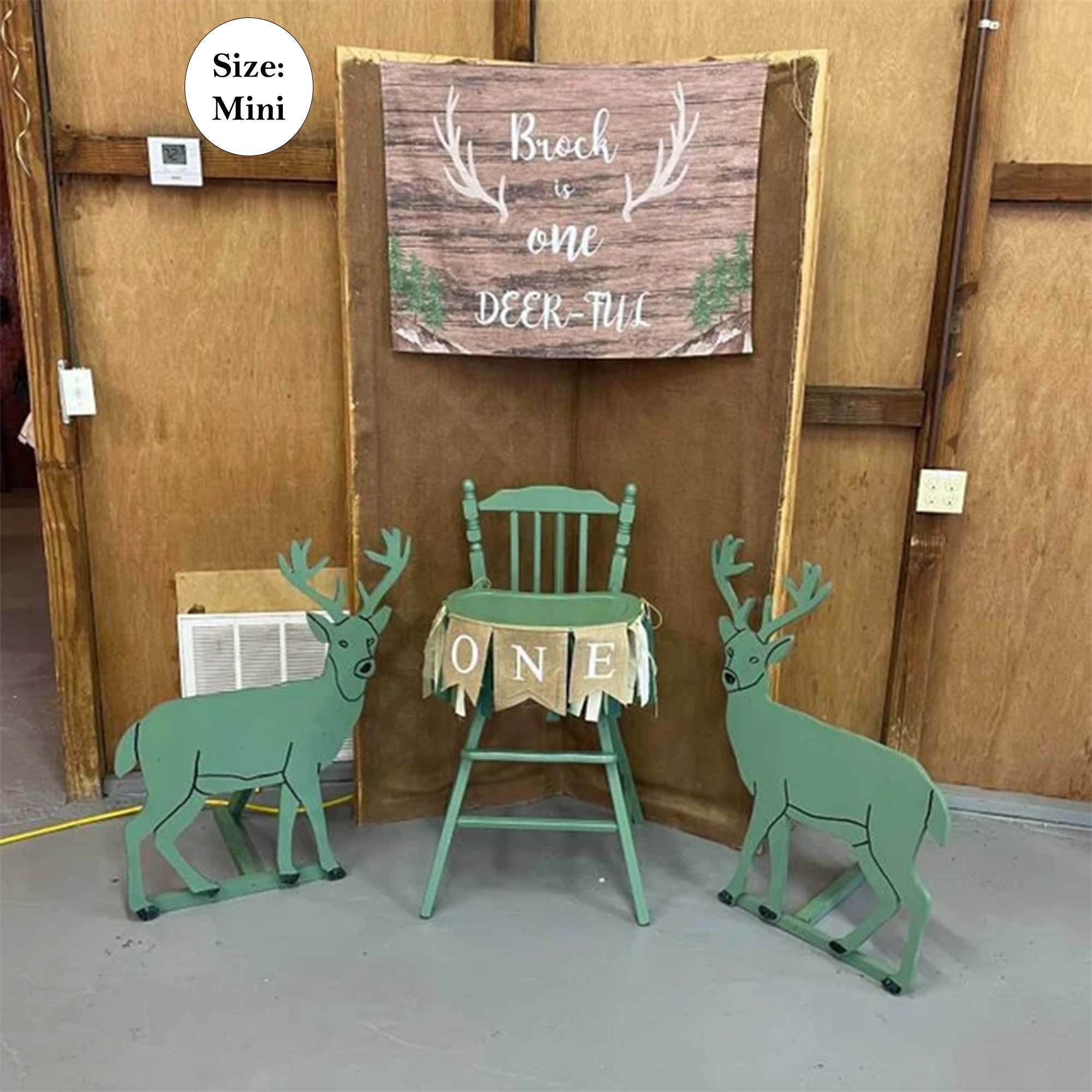One Deer Full First Birthday backdrop - iJay Backdrops