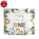 Girl Wild One First Birthday Backdrop - iJay Backdrops