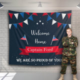 Welcome home military backdrop, Army Homecoming Banner, Memorial day Decoration, Military Backdrop, Patriotic Banner, Independence Day Sign