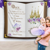 Purple Tea party backdrop, Princess tea party, Kids tea party, Princess Birthday Party, First Birthday Backdrop, Custom backdrop