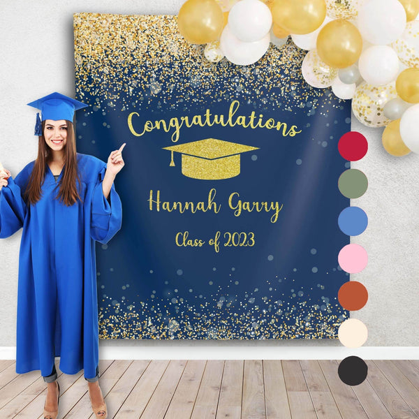 slim fit dress slacks Matte Navy Blue High School Cap & Tassel main image 1