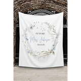 Blue Wildflower Future Mrs. Backdrop - iJay Backdrops