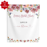 Love in Bloom Bridal Shower Backdrop - iJay Backdrops