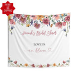 Love in Bloom Bridal Shower Backdrop - iJay Backdrops