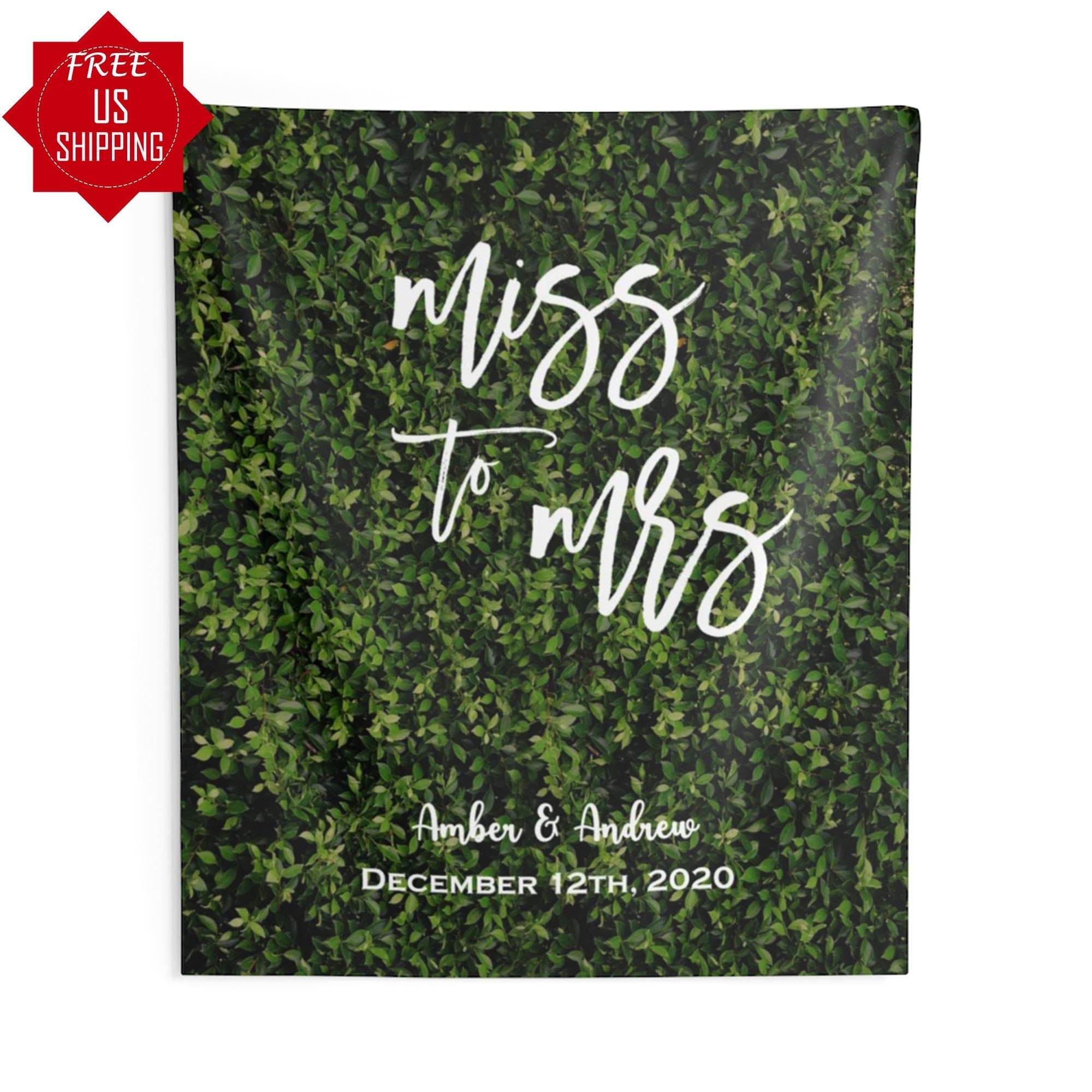 Miss to Mrs Artificial Grass Backdrop - iJay Backdrops