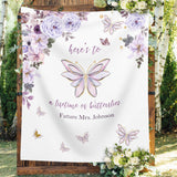 Purple Butterfly Future Mrs. Backdrop
