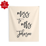 Ivory Miss to Mrs Backdrop - iJay Backdrops