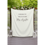 Simple Future Mrs Backdrop, Bridal Shower Decoration, Bride to Be Banner, Wedding Shower Tapestry, Script Modern Backdrop, Backyard Decor