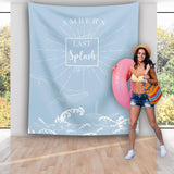 Last Splash Bachelorette Party Backdrop