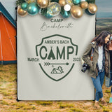 Bach Camp Adventure Bridal Shower Backdrop