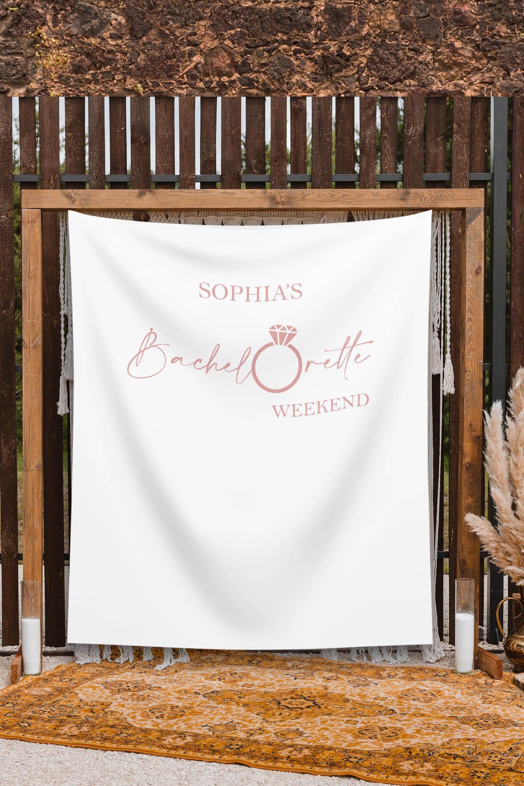 Bachelorette Party Engagement Ring Backdrop - iJay Backdrops