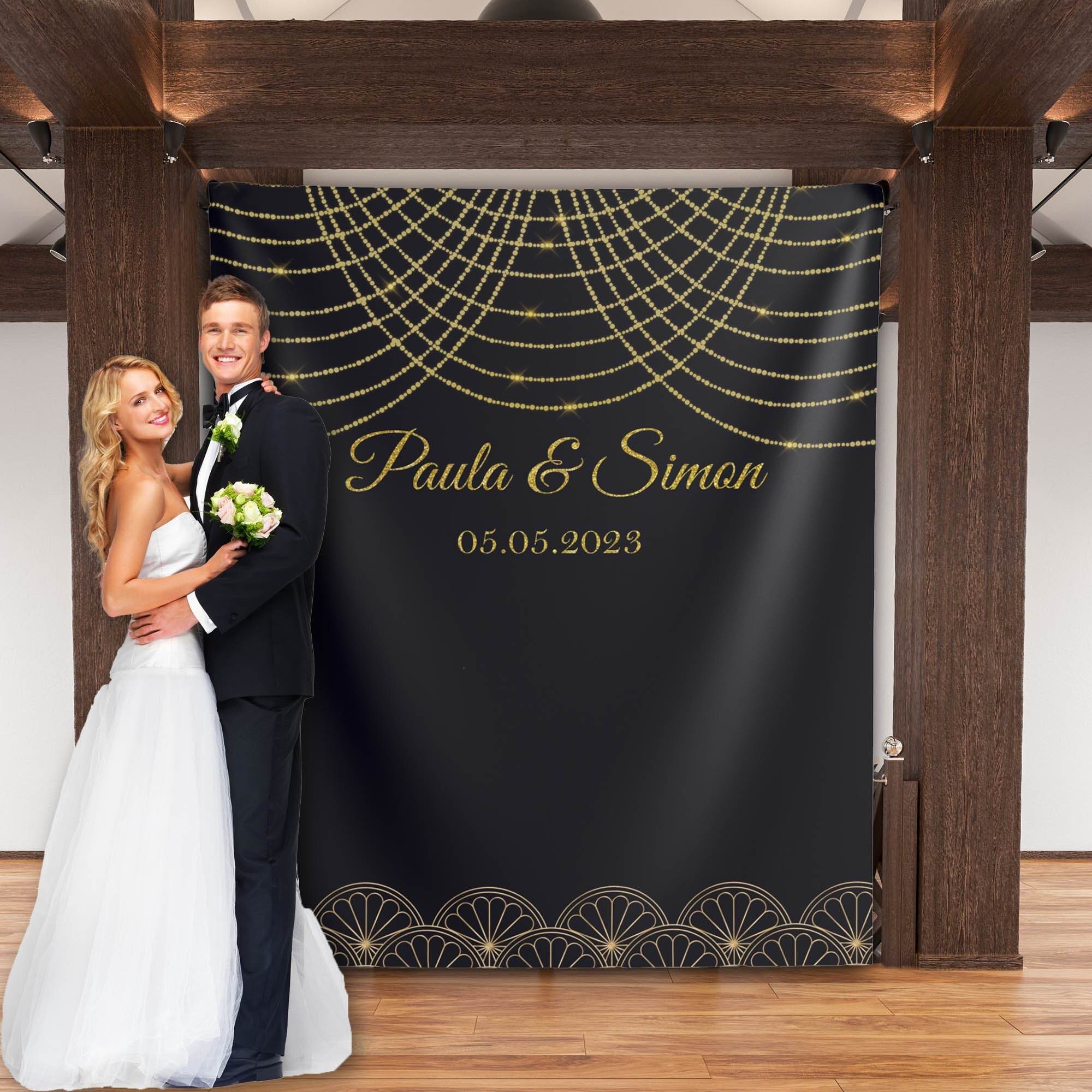 20s Themed Gatsby Wedding Photo Backdrop - iJay Backdrops