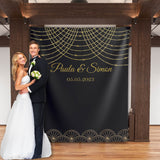 20s Themed Gatsby Wedding Photo Backdrop