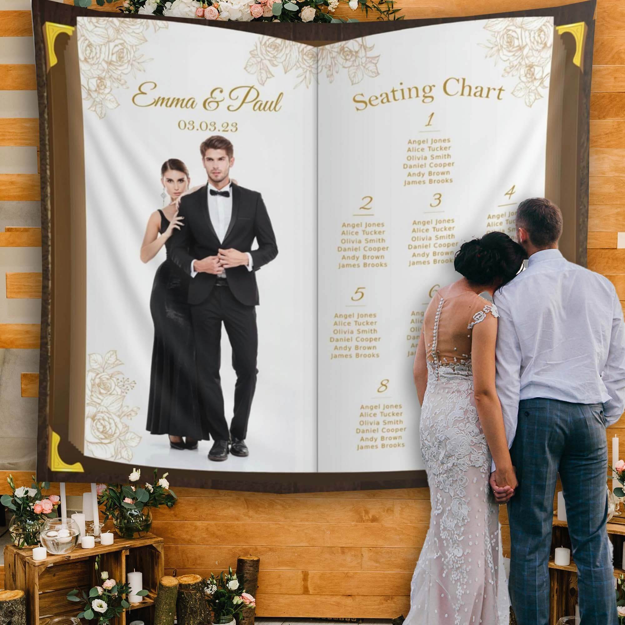 Large Seating Chart Backdrop - iJay Backdrops