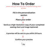 Large Seating Chart Backdrop - iJay Backdrops