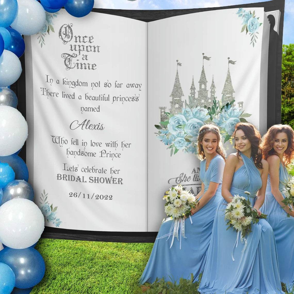 Fairytale Princess Bridal Shower Backdrop - iJay Backdrops