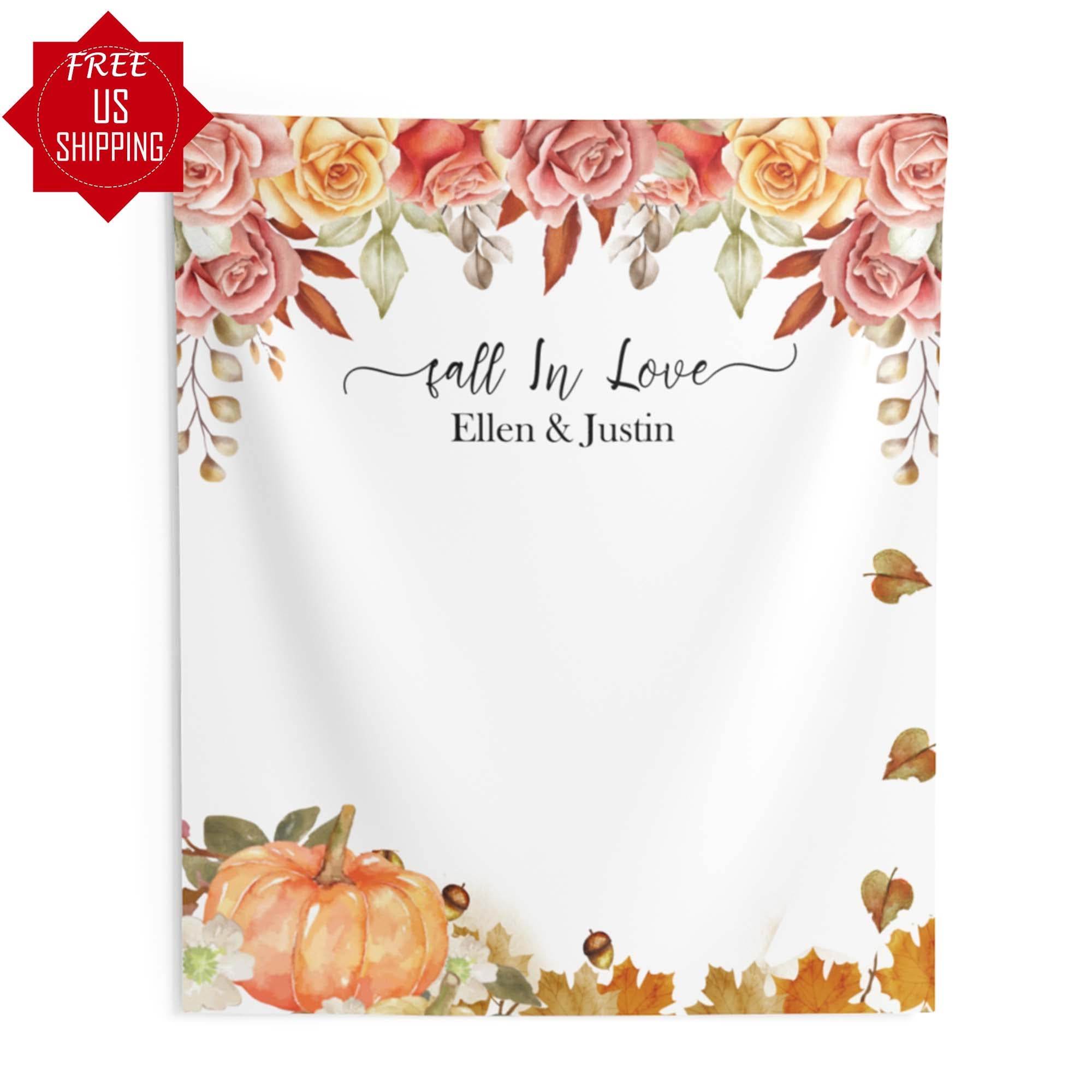Fall Backdrop for Wedding Reception - iJay Backdrops