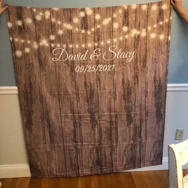 Elegant Rustic Wedding Backdrop - iJay Backdrops