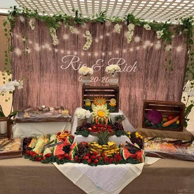 Elegant Rustic Wedding Backdrop - iJay Backdrops