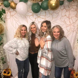 White and Gold Backdrop for Wedding - iJay Backdrops