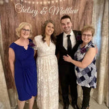 Elegant Rustic Wedding Backdrop - iJay Backdrops