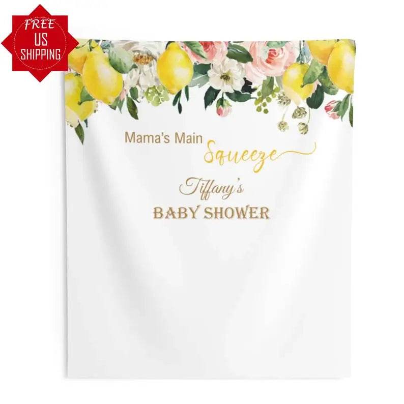 Lemon Baby Shower Backdrop - iJay Backdrops