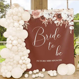 Terracotta Bride To Be Floral Backdrop