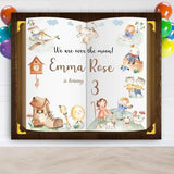 Nursery Rhymes Book Birthday Backdrop - iJay Backdrops