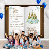 Prince or Princess Castle Book Backdrop