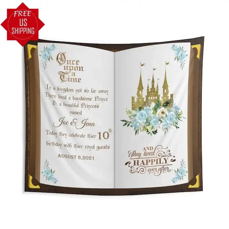 Prince or Princess Castle Book Backdrop - iJay Backdrops