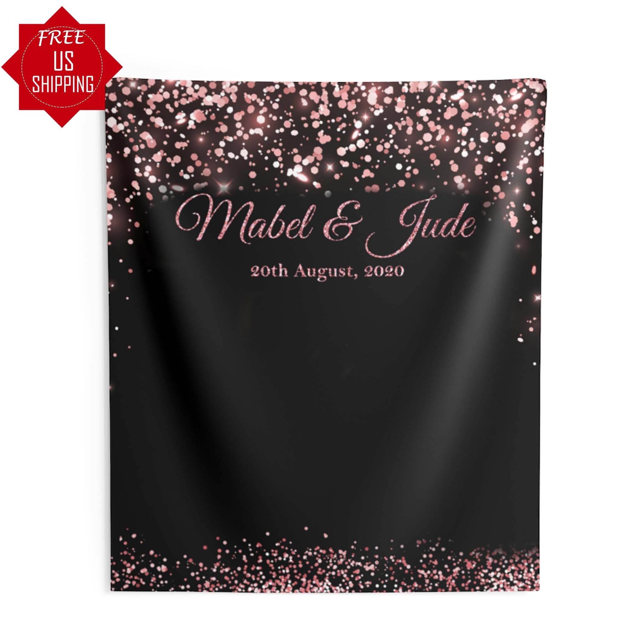 Rose Gold Wedding Backdrop - iJay Backdrops