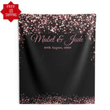 Rose Gold Wedding Backdrop - iJay Backdrops