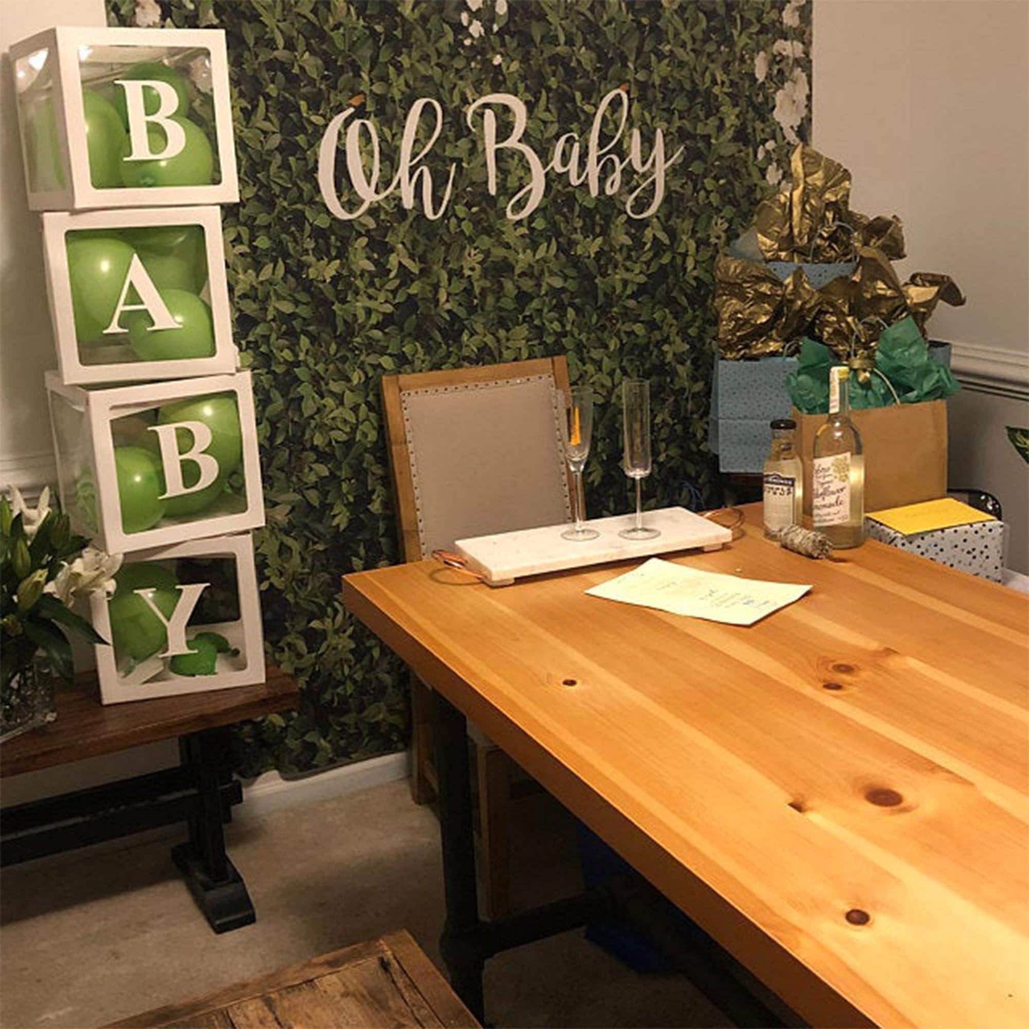 Fabric Grass Baby Shower Backdrop - iJay Backdrops