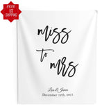 Miss To Mrs Backdrop - iJay Backdrops