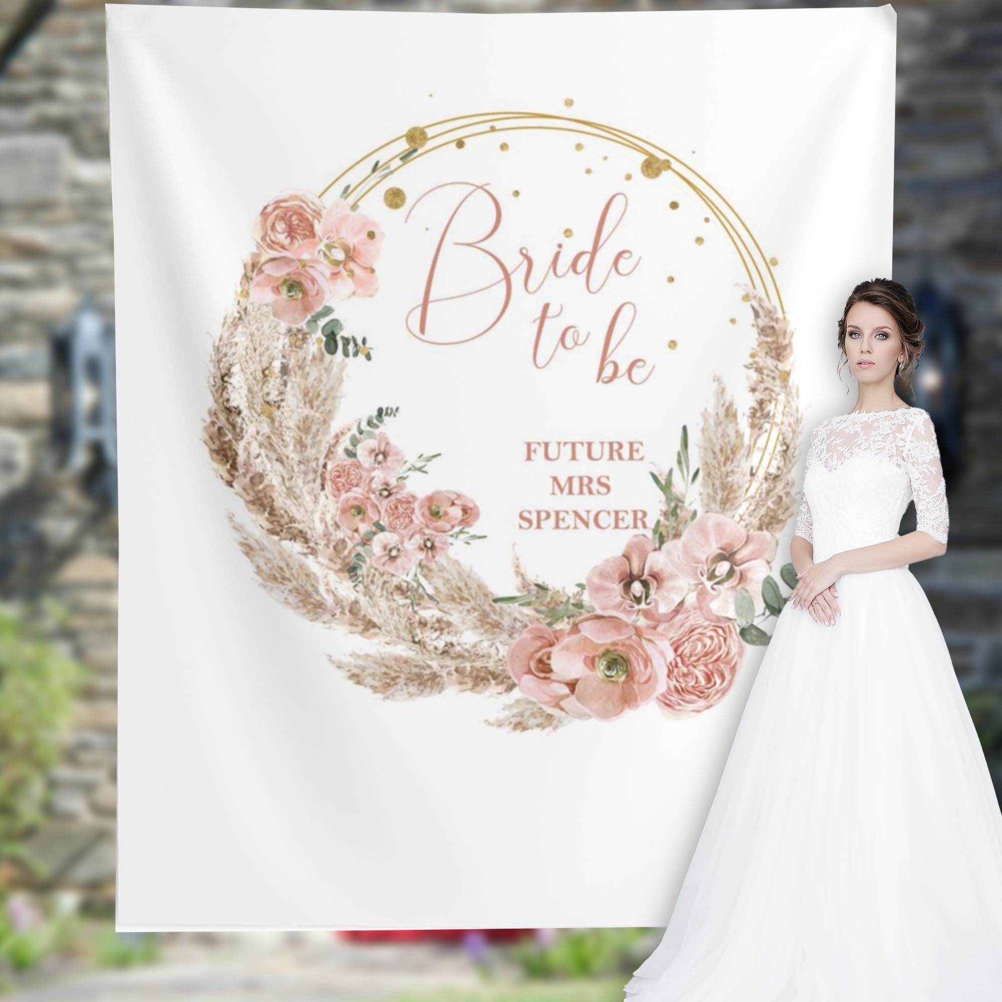 Bride To Be Backdrop Sign - iJay Backdrops